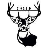 ACM Metal Deer Wall Decor Sign Man Cave Antler Last Name Sign Gift for Hunter QUICK SHIPPING -18x24
