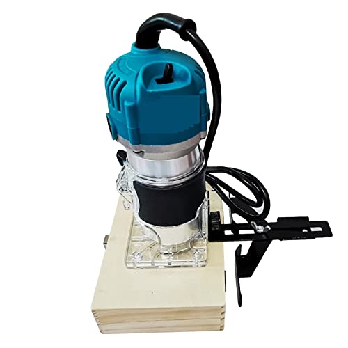 Fresadora para Madera, Enrutador de madera, recortadora eléctrica for carpintería, fresadora de madera, grabado, ranurado, máquina de tallado con cortador de fresado(Machine and cutter)