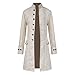 AmyGline Herren Jacke Frack Steampunk Gothic Gehrock Uniform Cosplay Kostüm Smoking Mantel Retro Viktorianischen Langer Uniformkleid Plus Size Männer Langarm