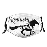 Horse Face Mask Horse Racing Breeders' Cup Mask for Adult Balaclava with Filters