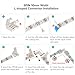 BTF-LIGHTING 3Pin 10mm SMD LED Connector Kit 3 Pin L Splitter Right Angle Corner,T Shape Connector,Solderless Gapless Connector, Strip to Strip Jumper Wires for WS2812 WS2811 SK6812 SMD Lights