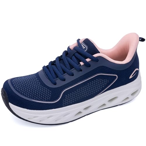 RomenSi Womens Arch Support Walking Shoes Wide Orthotic Plantar...