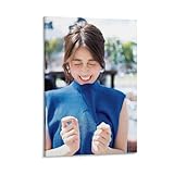 汎用 9柳ゆり菜俳優のセクシーな油絵ポスター ポスター 装飾画 キャンバス ウォールアート リビングルーム ベッドルーム 絵画 フレームスタイル 08x12インチ(20x30cm)
