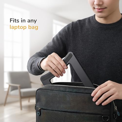 Mount-It! Steel Laptop Stand – Adjustable Riser with Five Heights — view 5
