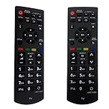 FOXRMT Reemplazo Mando Panasonic TV N2QAYB000816 para Mando a Distancia Panasonic Viera TV N2QAYB000816 Ajuste para Panasonic TV TX-39AW404 TX-50AW404 TX-L24XM6B TX-L24XM6E TX-L32B6E TX-39A400B