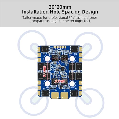 ESC 4 en 1 65A sin escobillas SEQURE AM32 para drones FPV Racing 4