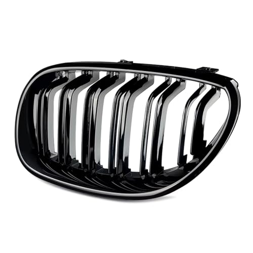 Calandre BMW E60 noire double lame pour remplacer la grille usée - 4