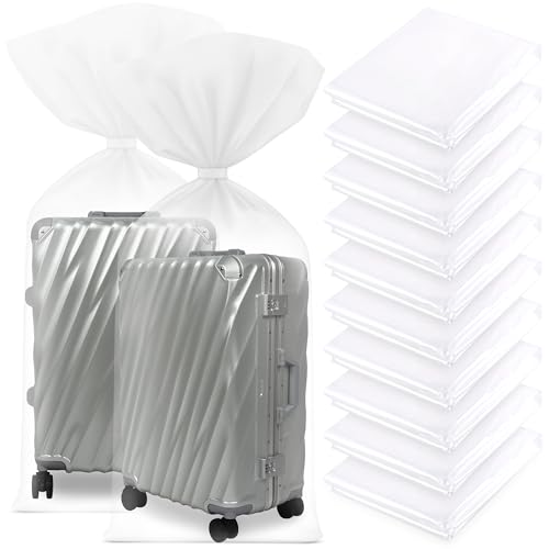Hejo Bolsas de Almacenamiento de Plástico Transparente, 10 piezas Bolsas de Almacenamiento Extra Grandes, Bolsas de Embalaje para Juguetes, Maletas, Sillas, 100×150 cm (40×60 Pulgadas)