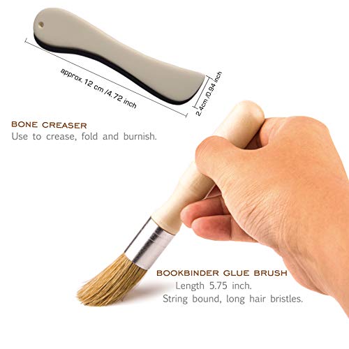 image for VENCINK Bookbinding Kits, Bookbinding Supplies Hand Book Binding Start