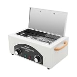 Esterilizador de aire caliente, 300 W, 2 L, esterilizador con temperatura ajustable 50-220 °C y temporizador 0-60 min, desinfectante para herramientas de uñas, tijeras, pinzas, para salón de belleza