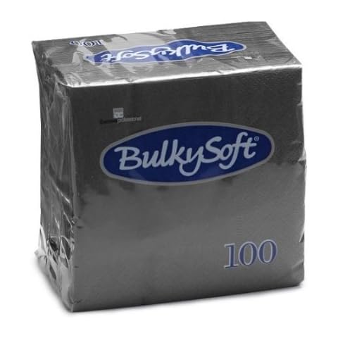Black Napkins 24 cm 2 ply (Pack of 600) Cover