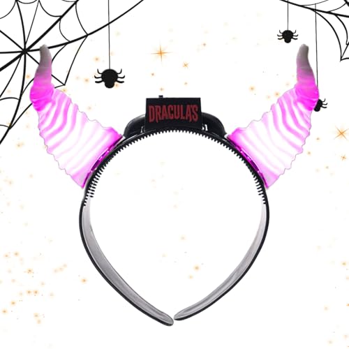 Bandeau avec cornes LED pour costume halloween et fête