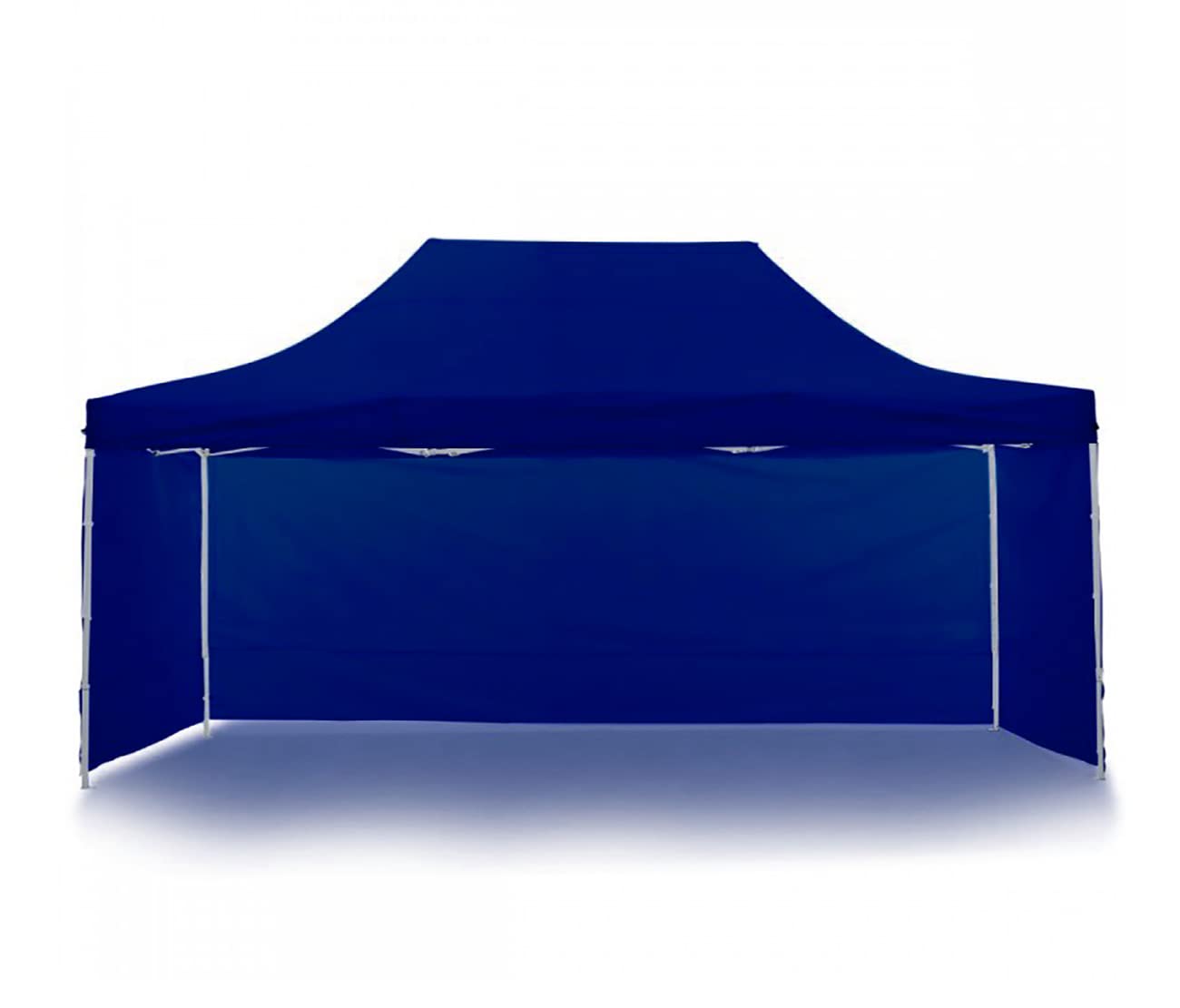 10X15 ft. Pop Up Gazebo Tent with 3 Side Cover (Premium Heavy Duty, 35 Kg) Portable & Foldable Canopy Tent, Heavy Duty Frame with Waterproof & UV Protection Roof (Blue)