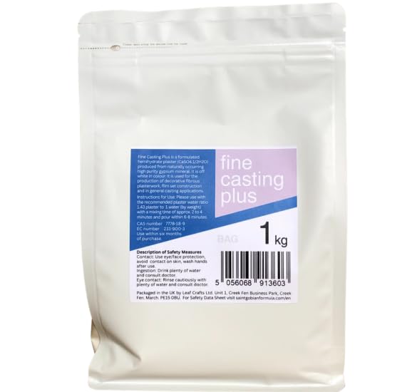 1kg Bag Formula Fine Casting Plus - Fineplus - Superior Plaster of Paris