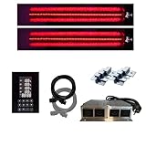 SET frameless InfraROTmed MAX© Tiefenwärmestrahler 2x 1300W Deckenstrahler + Steuerung icon 4 TOUCH, Infrarotstrahler Sauna Infrarotkabine, Vollspektrumstrahler (2x1300W SW + S)