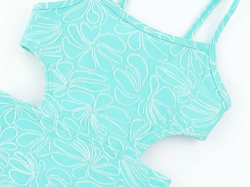 Image of LIZENS Girls One Piece Swimwear Cut Out Floral Print 2-12Years Bow Beach Bathing Swimsuit