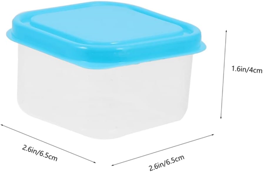 Freezer Food Containers Reusable Food Storage Containers with Sealed Lids Portable Boxes for Fridge Organization Baby Supplements Beans Powders 2.55 X 2.55 X 1.57 in image 2