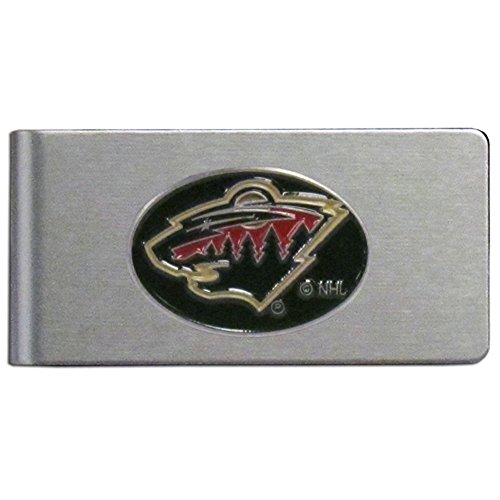 NHL Siskiyou Sports Mens Minnesota Wild Brushed Metal Money Clip One Size Team Color