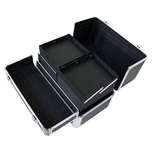 Maleta Profissional de Maquiagem Jacki Design - Preto