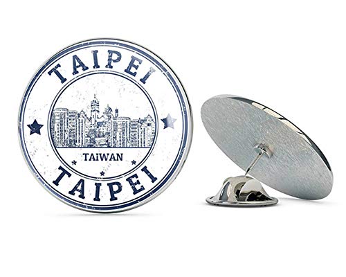 Taipei Taiwan Round Metal 0.75
