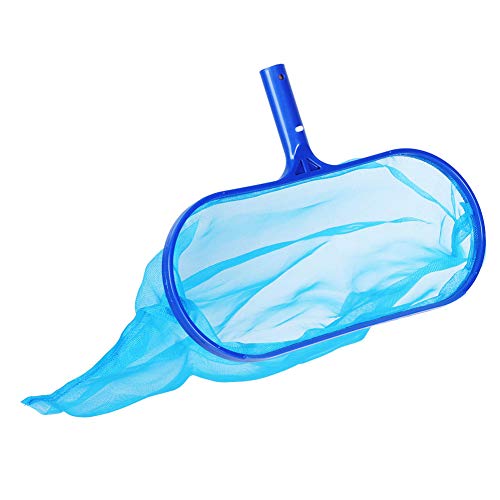 Ancinho de rede de escumadeira de piscina, resíduos de plástico impurezas folhas caindo escumadeira