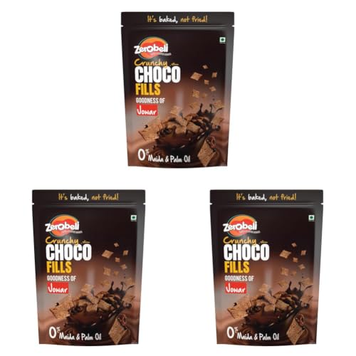 Image of Zerobeli No Palm Oil & Maida Free Delicious Choco Fills 400g | Kids Friendly Snack | Multigrain Chocolate Filled Fullfills (Pack of 3)