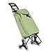 Achats pratiques Chariot d'escalier de trolletage de trollets pliants avec 6 roues portures pour les chariots pour le marché étanche / détachable Sac de stockage / charge maximum 40kg / capacité 39L
