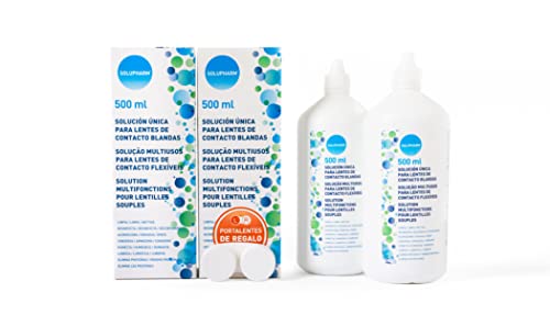 Solupharm Frasco de solución para lentes de contacto único 2 x 500 ml