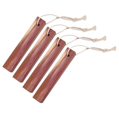 4 Pieces Cedar Hang Ups Natural Cedar Blocks Rectangle Ceder Hangers Cedar Blocks Cedar Hangers Blocks Cedar Wooden Hangers Cedar Planks Storage Accessories for Clothes Storage