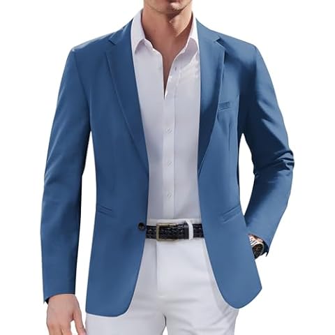 COOFANDY Mens Casual Sport Coat Slim Fit Lightweight Blazers Jacket Two Button Business Suit Jackets Cover