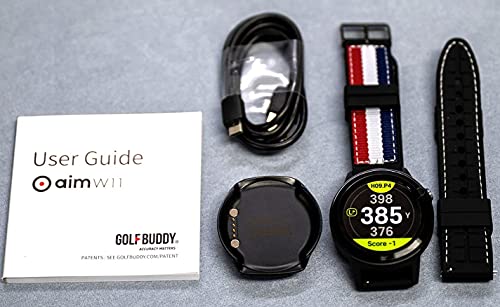 Golf Buddy Aim W11 Golf Gps Watch, Premium Full Color Touchscreen, Preloaded With 40,000 Worldwide Courses, Easy-To-Use Golf Watches #TOP6