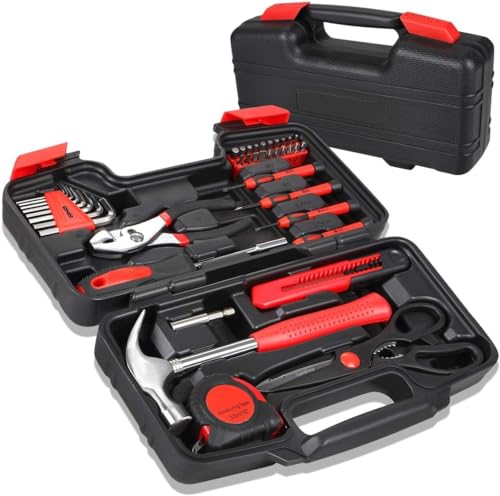 SKADIOO Tool Kit for Home | 39 Pieces in 1 | Tool Kit, Tools Kit Set for Home Use, Essential Hardware Tools for Daily Use, DIY Projects, Home Essentials Kit (Multicolor, Pack of 1)