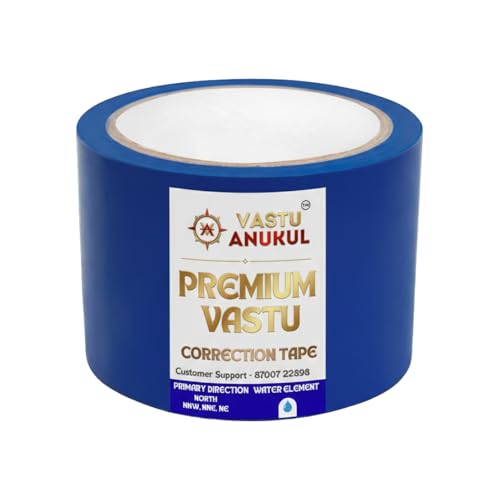 Premium Vastu Color Tape Vastu Remedy Color Tapes For Toilet & Entrance, Kitchen - (3 Inches Width and 20 Mtrs Length) (Blue)