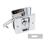 idh by St. Simons 25411-026 Premium Quality Solid Brass Pocket Privacy Door Pull, Polished Chrome