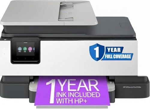 hp officejet pro 8139e wireless all-in-one color inkjet printer print scan copy fax adf duplex printing best-for-home office 1 year of instant ink included renewed premium