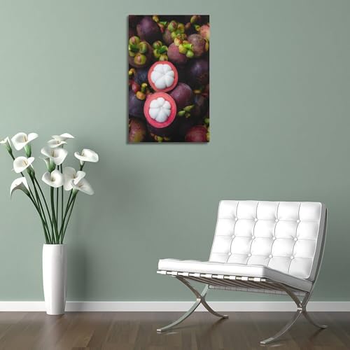 Poster suspendu mangoustan ZHOUKEG decoration murale moderne fruit