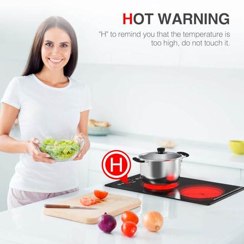 Double Knob Electric Ceramic Stove - Tabletop Multi-Function Cooktop with Timer and Child Lock for Flat Cast Iron Pots - Image 7