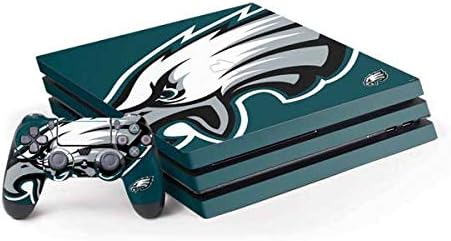 Skinit Decal Gaming Skin Compatible with PS4 Pro Console and Controller Bundle - Officially Licensed NFL Philadelphia Eagles Large Logo Design