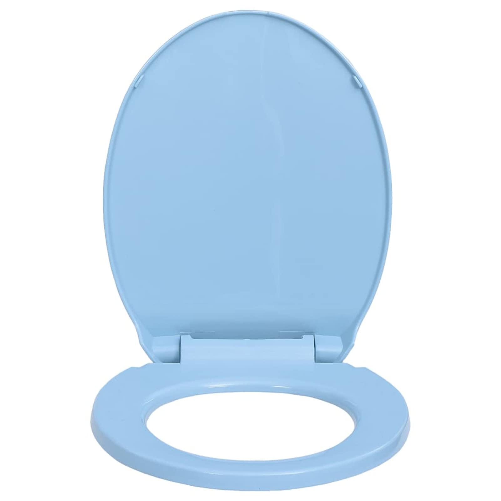 Tapa de váter con cierre suave desenganche rápido, JUNZAI Tapa Wc, Tapa De Inodoro, Asiento Wc, Tapadera Wc, Tapa Water, Recambios Inodoro, ovalada azul