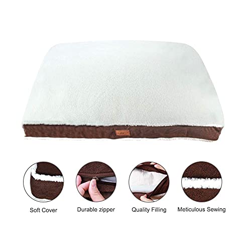 AIFY Dog Bed Pillow, Reversible Dog Bed with Removable and Washable Sherpa Cover Warm Dog Mat for Medium and Large Dog… - Image 5