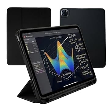 Capa para iPad Pro 11" 3ª 2ª 1ª Geração (2021/2020/2018) Smart Case Slim C/ Suporte a Caneta e Adsorção Magnética Fundo Sólido Proteção Total- Anti Impacto/ Auto Sleep /Tampa Magnética e Design Fino (Preto)