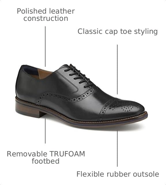 Image of Johnston & Murphy Men's Conard 2.0 Cap Toe Dress Shoe