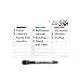 Dry Erase Cleaning Checklist Sticker Decal Planner by Glassboard Studio | Removable & Reusable | Magnetic Fine-Tip Dry Erase Marker Included (6 x 9 inches, Geometric)