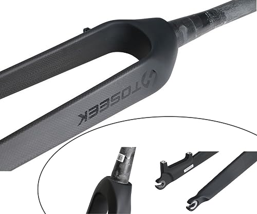 Fourche carbone VTT 27.5 rigide de haute précision pour freins à disque