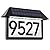 RigidBeam Solar Address Sign, Solar Powered Luminous House Number, Lighted Up Plaque Outdoor Waterproof for Patio Yard Home.
