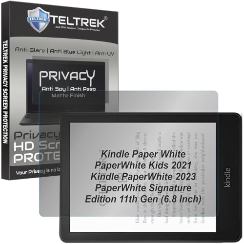 Image of Privacy Matte Screen Guard Compatible With Kindle Paperwhite & PaperWhite Kids 6.8 Inch (11 Gen 2021 e reader Tab) & PaperWhiteSignature 6.8 inch Tablet (11th Gen 2021 /2023) Not a Tempered Glass