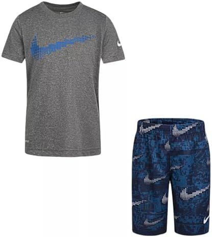 Nike Little Boy Graphic T-Shirt and Shorts 2 Piece