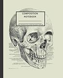 Composition Notebook: Vintage Theme Human Anatomy 7.5 x 9.25 inch College Ruled Book.