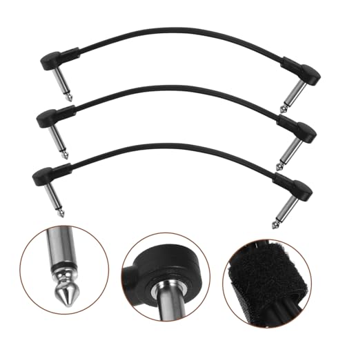 Câble jack effector pour guitare électrique cordon de brassage audio pack de 12