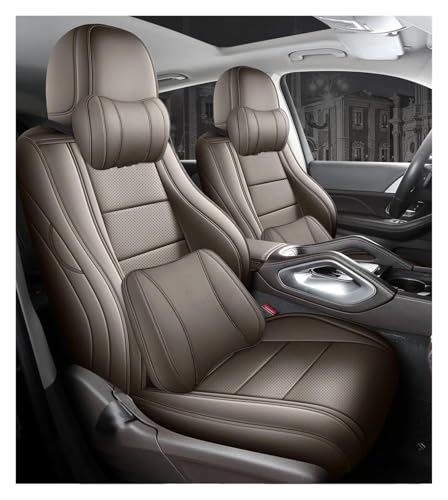 Housses de siège en cuir intégral 360 pour Toyota Prado 120 l'élégance café luxury